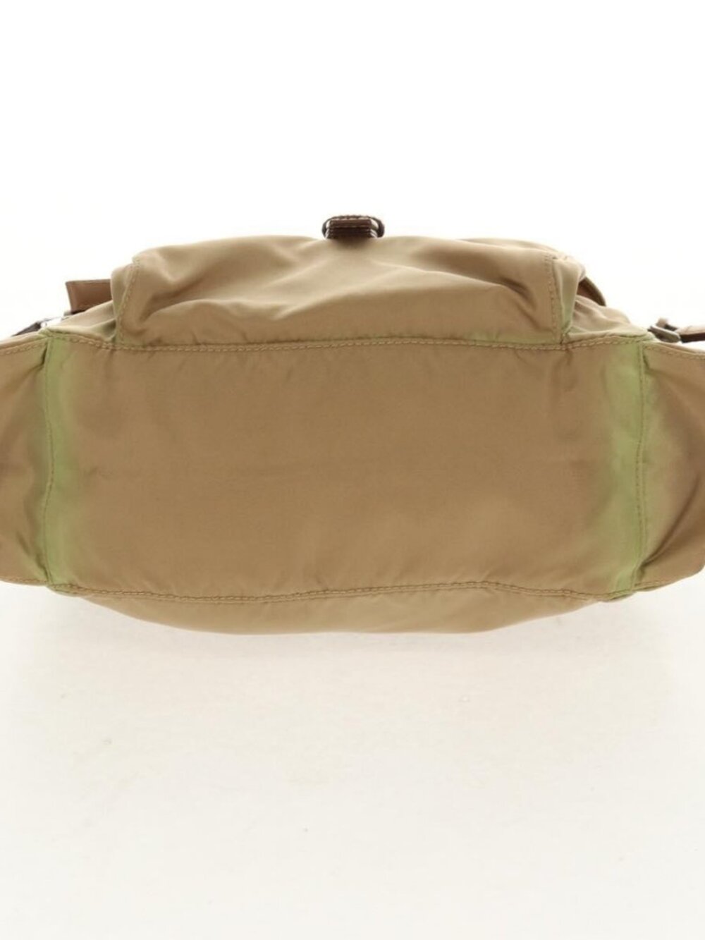 PRADA Shoulder Bag Nylon Khaki Silver Auth fm4987 - Picture 6 of 16